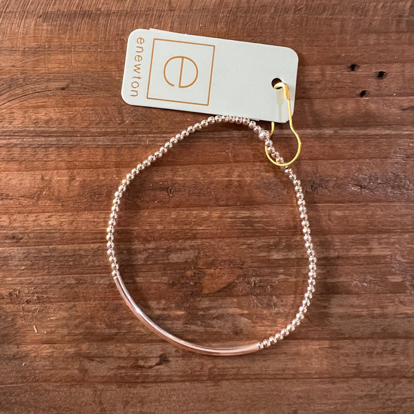 enewton® Classic Sterling 2mm Bead Bliss Bar Bracelet