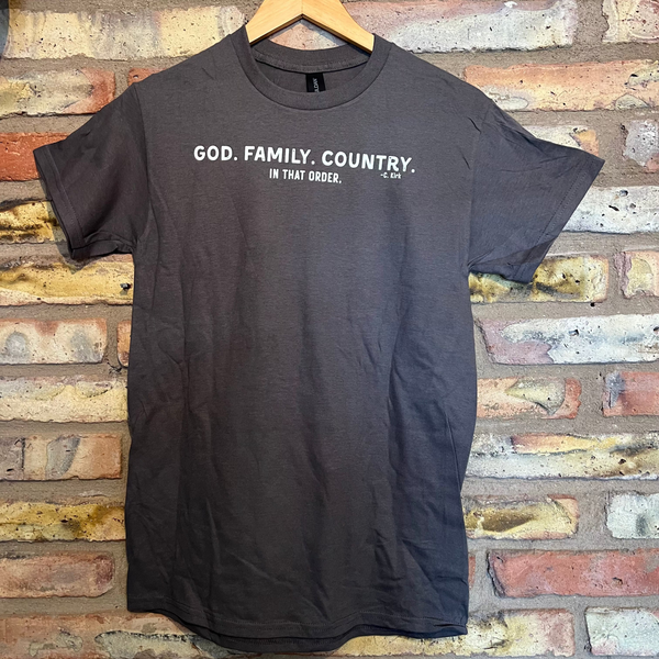 Wild Junkies® God. Family. Country. Tee