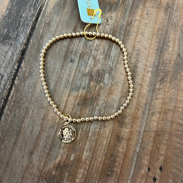 enewton® Extends Gold 3mm Bead Protection Bracelet