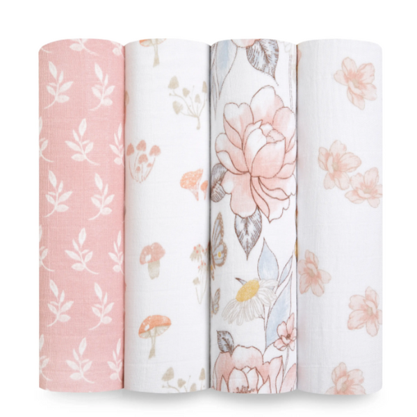 Aden+Anais® 4 Pack Organic Swaddles