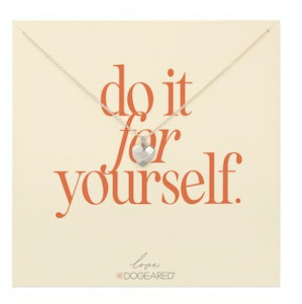 Dogeared® Do it for Yourself-  Sterling Silver Heart Necklace