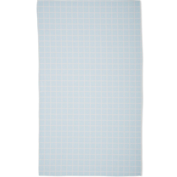 Geometry House® Kitchen Dish Tea Towel - Summer Grid Blue