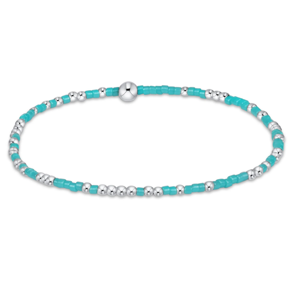 enewton® Hope Unwritten- 2mm Sterling Bead Bracelet - Turquoise