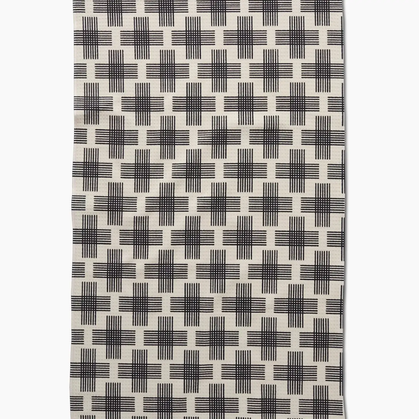 Geometry House® Kitchen Dish Tea Towel - Cross Hatch