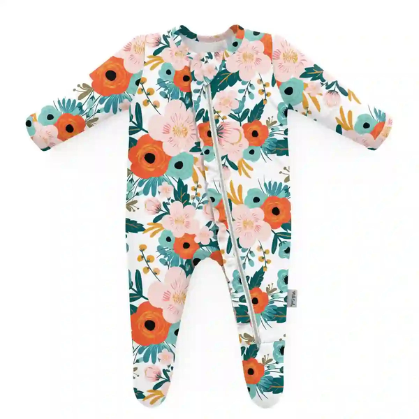 Milk Snob® Footed Jammies - Magnolia