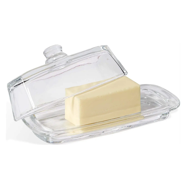 Bezrat Kitchenware® Lead-Free Crystal French Butter Dish