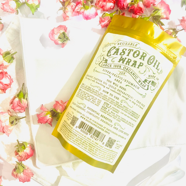 Roots & Leaves® 100% Organic USA Made Castor Oil Wrap