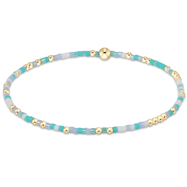 enewton® Hope Unwritten- 2mm Gold Bead Bracelet - I Teal Like a Woman