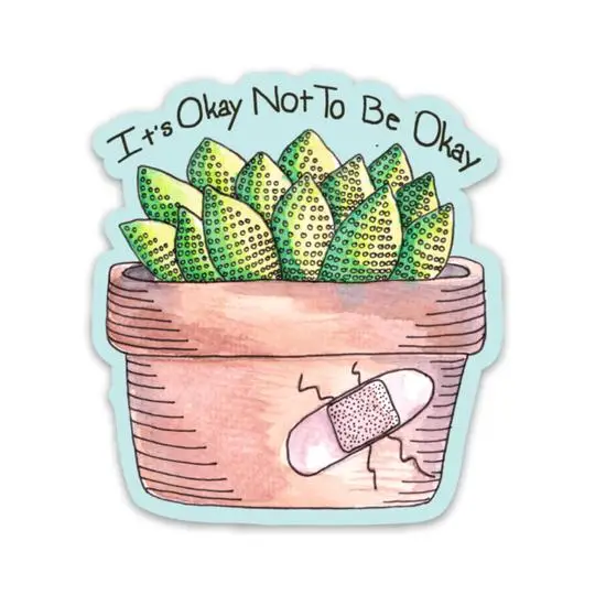 Big Moods® Vinyl Sticker - It's Okay Not to be Okay