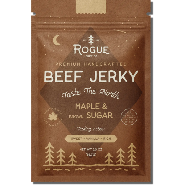Rouge Jerky Co® Craft Beef Jerky - Maple & Brown Sugar