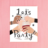 Girl with Knife® Card - Let's Party