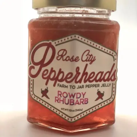 Rose City Pepperheads® Rowdy Rhubarb Pepper Jelly