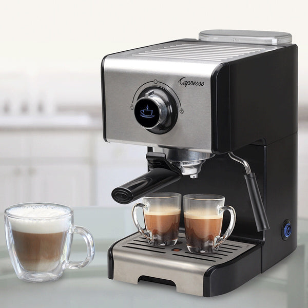 DeLonghi 15-Bar Stainless Steel Espresso Machine and Cappuccino