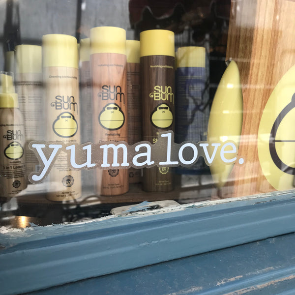 Yuma Roots™ yuma love. Large Vinyl Sticker