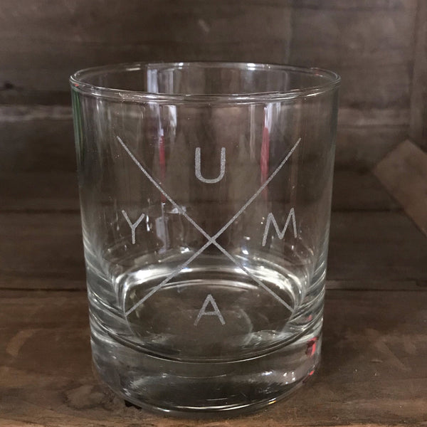 Yuma Roots™ Y U M A  X Whiskey Glass