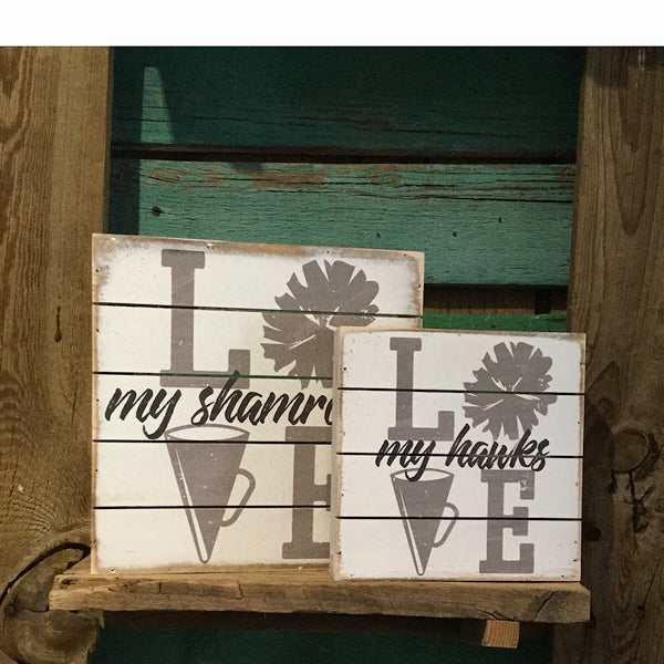 Sincere Surroundings® Wooden Pallet Sign- LOVE Cheer