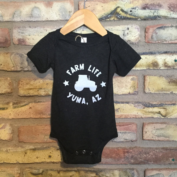 Paper Cow™ Tri-Blend Farm Life Yuma, AZ Bodysuit Onesie