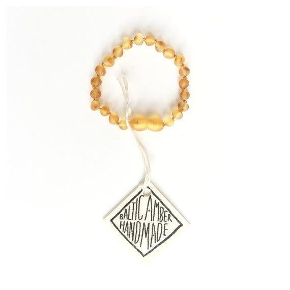 Canyon Leaf™ Baltic Amber Teething Bracelet | Anklet