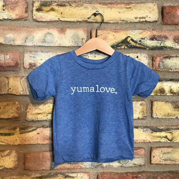 Paper Cow™ yuma love. Tri-Blend Seasonal Color Toddler Tees