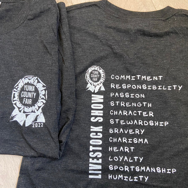 Yuma Roots™ Yuma County Fair 2022 Triblend Tee- Black