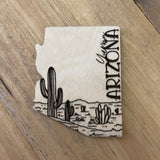 The Adorned Fox® Wooden Magnet - Yuma, AZ