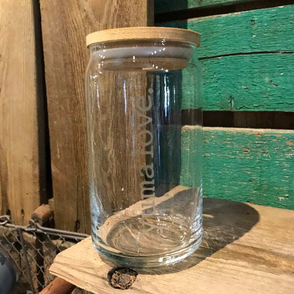 Yuma Roots™ 16oz Etched Glass Jar with Lid