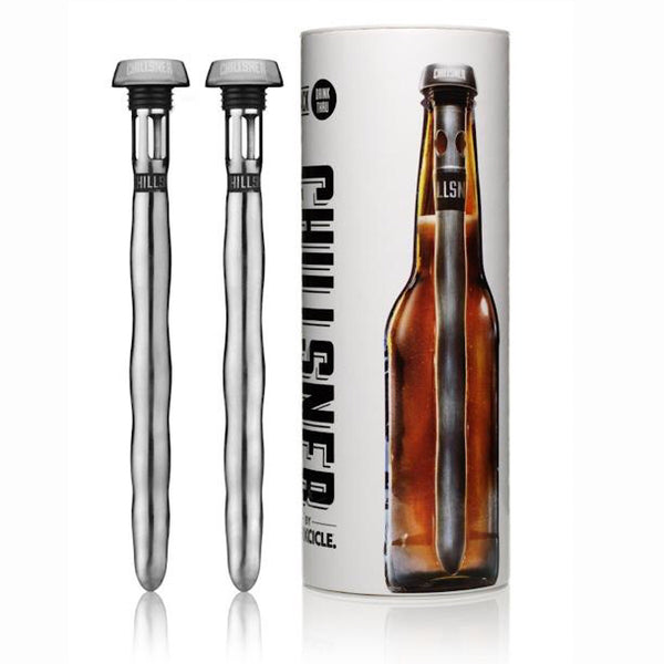 Corkcicle Chillsner Beer Chiller, Silver, 1-Pack 