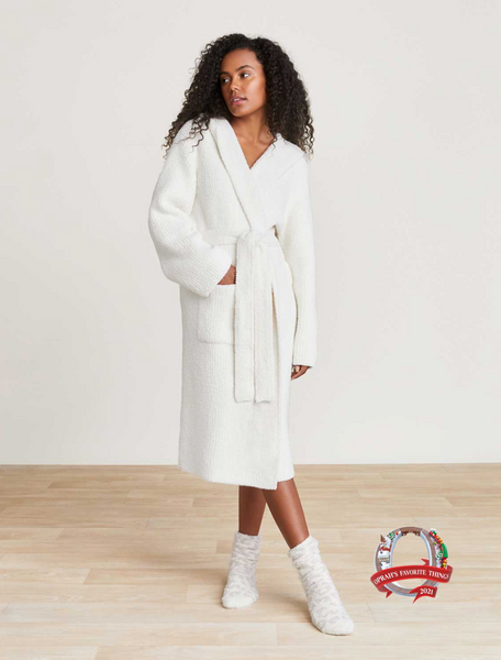 Barefoot Dreams® CozyChic® Ribbed Hooded Robe