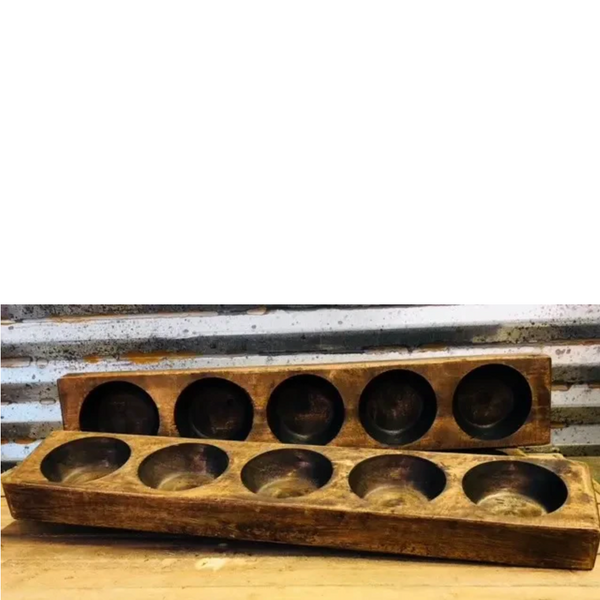 JC and Rollie® Wooden 5 Hole Cheese Mold