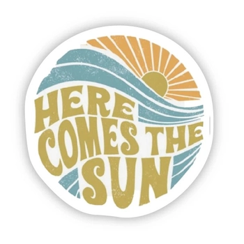 Big Moods® Vinyl Sticker - Here Comes the Sun
