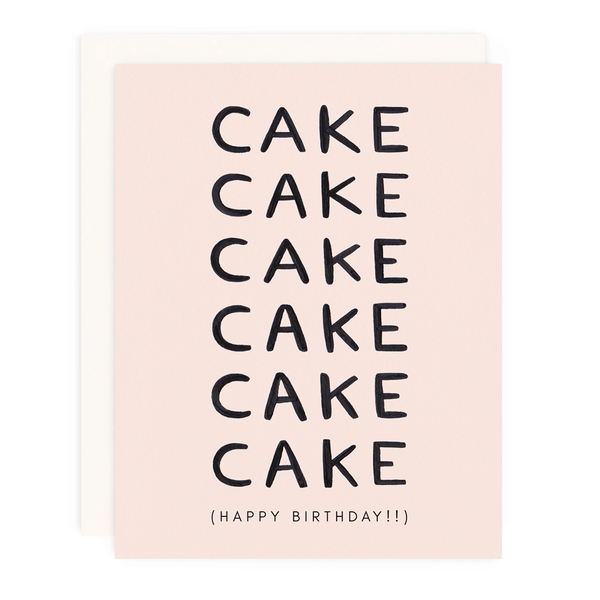Girl with Knife® Card - Cake