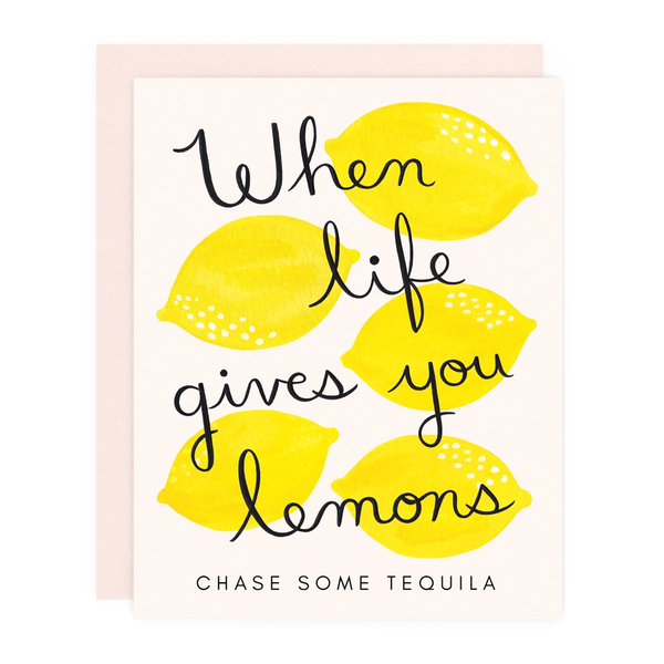 Girl with Knife® Card - Life Gives Lemons Greeting Card