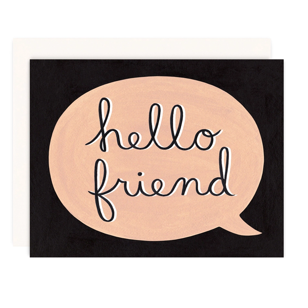 Girl with Knife® Card - Hello Friend
