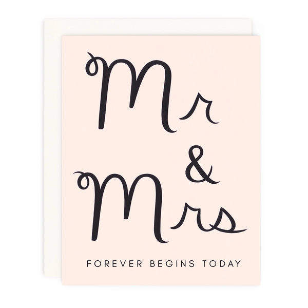 Girl with Knife® Card - Mr & Mrs Forever Greeting Card