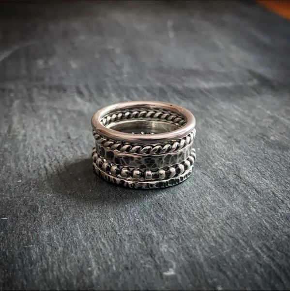 RH Metalsmith® Sterling Silver Stacking Rings - Set of 5