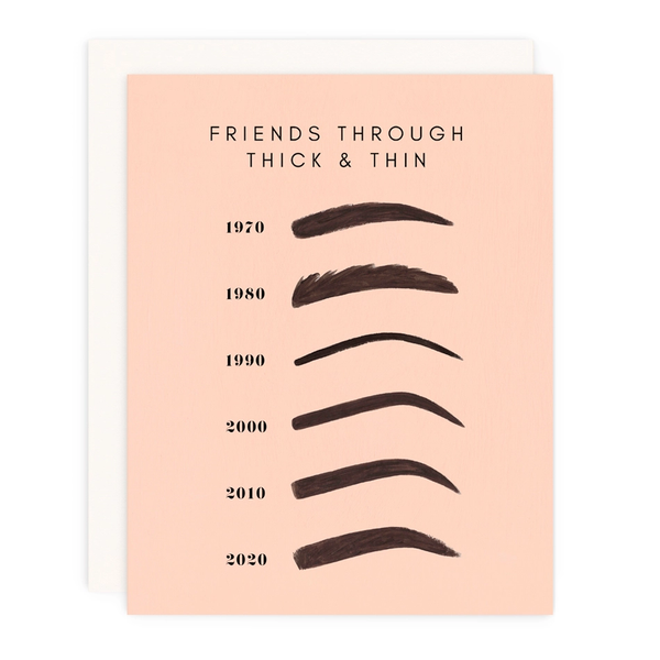 Girl with Knife® Card - Thick and Thin