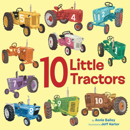 Ten Little Tractors Board Book