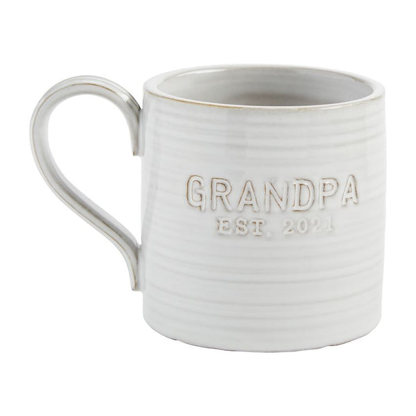 Mud Pie® Grandma or Grandpa Established 2021 Mug