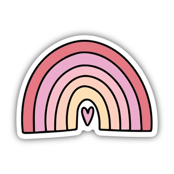 Big Moods® Vinyl Sticker - Pink Rainbow