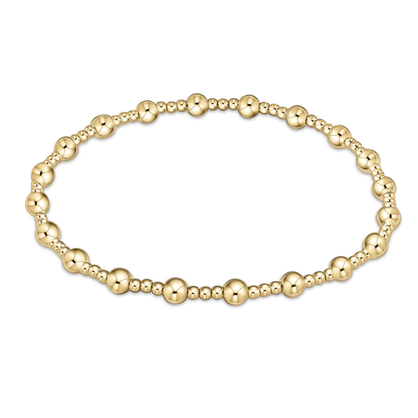 enewton® Classic Gold 4mm Bead Sincerity Pattern Bracelet