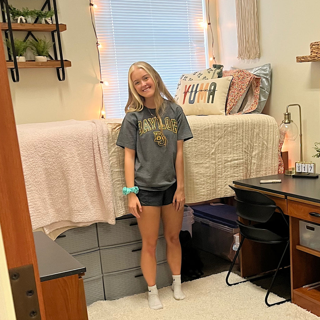 Brianna is settled in at Baylor!