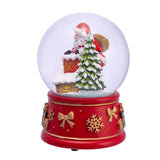 Kurt Adler® Wind-Up Musical Santa With Chimney & Tree Water Globe