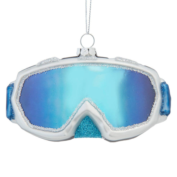 Kurt Adler® Glass Blue Ski Goggles Ornament