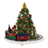 Kurt Adler® Christmas Tree with Revolving Train Music Box