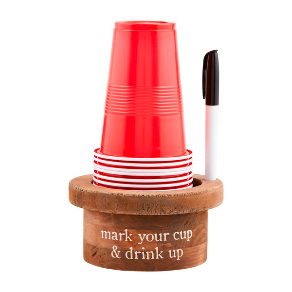 Mud Pie® Disposable Cup & Marker Set