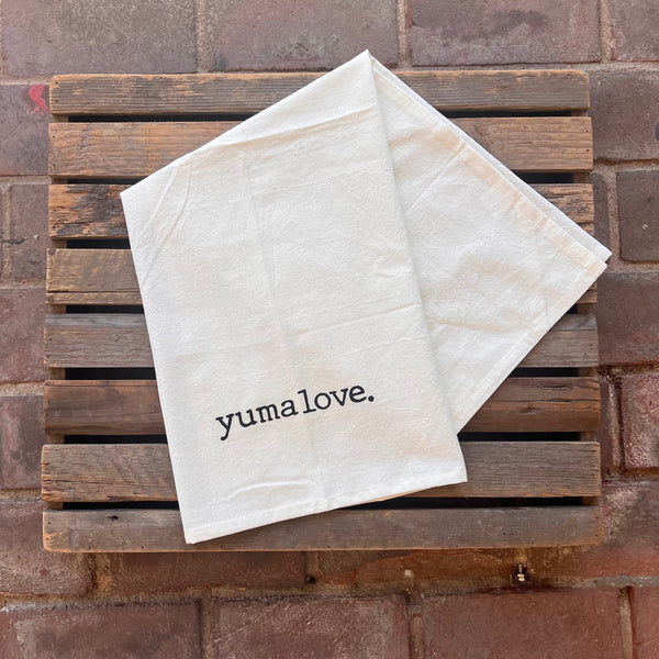 Yuma Roots™ Dish Towel yuma love.