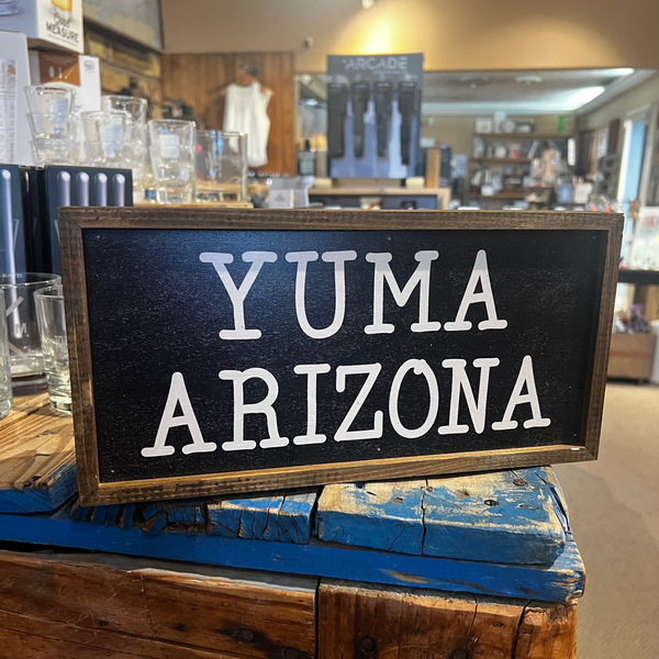 Driftless Studios® Wooden Box Sign - Yuma Arizona - 12"