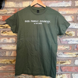 Wild Junkies® God. Family. Country. Tee