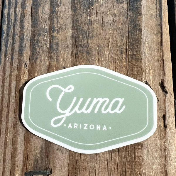 Ruff House Print Shop® Sticker - Yuma, AZ - Sage Green