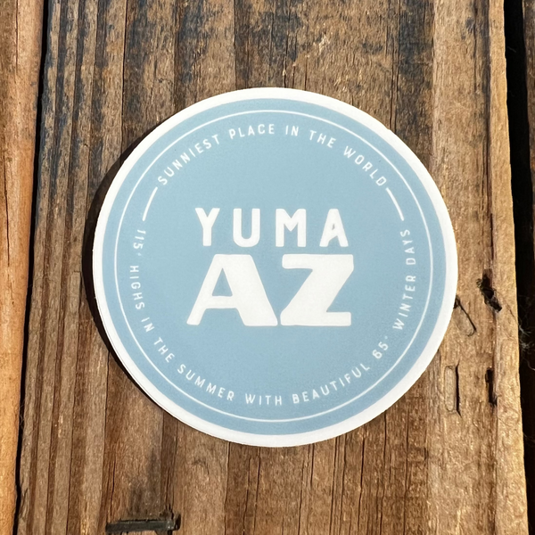 Ruff House Print Shop® Sticker - Yuma, AZ - Sky Blue